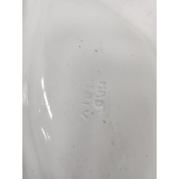 Vintage Italyan Pottery Ceramic Divided Apple Pear Serving Dish Hand Painted - Picture 6 of 8